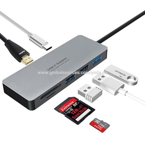 Buy Wholesale China 7-port Usb C Hub With Hdmi 4k With Card Reader ...