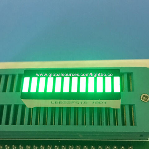 Pure Green 12-segment LED Bar Arrays, Used for Instrument Panel, LED ...