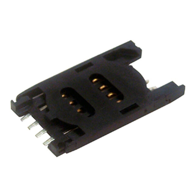 SIM Card Connector with 30mΩ Maximum Reel Contact Resistance, SIM Card ...