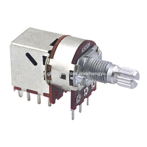 C Taper 16mm Dual Gang Solder-Lug Potentiometer