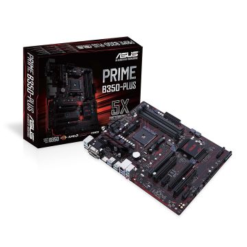 ASUS Prime B350-Plus AMD Ryzen AM4 DDR4 HDMI DVI VGA M.2 USB 3.1 