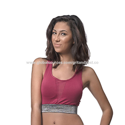 Cheap Seamless Mesh Women Sports Bras Fitness Gym Running Underwear Shockproof  Bra Wireless XL Size Crop Top Breathable Yoga Bra