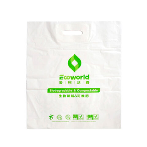 Sac de Transport Compostable et Biodégradable avec Poignée Découpée - Offre B2B for sale at factory direct price