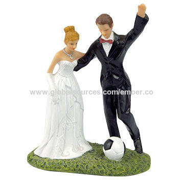 Love Football Groom & Crossed Bride» Humorous Funny Couple Wedding Cake  Topper | eBay