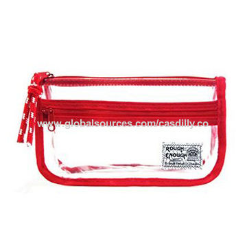 Wholesale Aesthetic Pencil Pouch Clear Large Capacity Pencil Cases