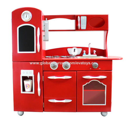 Compre Juego De Cocina De Madera Para Niños Al Por Mayor 2018