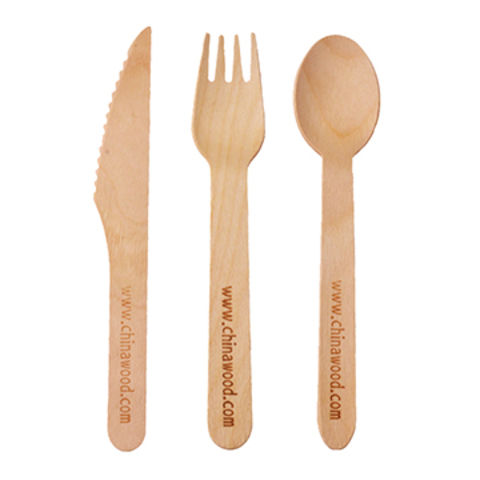 ECO FRIENDLY NEW DISPOSABLE WOODEN KNIVES FORKS  BIODEGRADABLE  COMPOSTABLE 