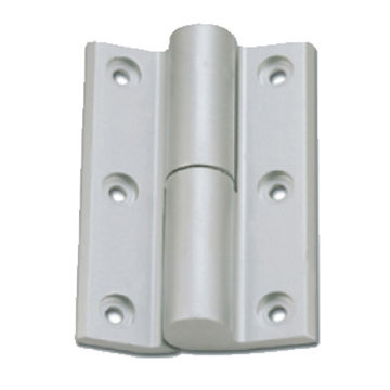 Hinge for heavy-duty aluminum doors