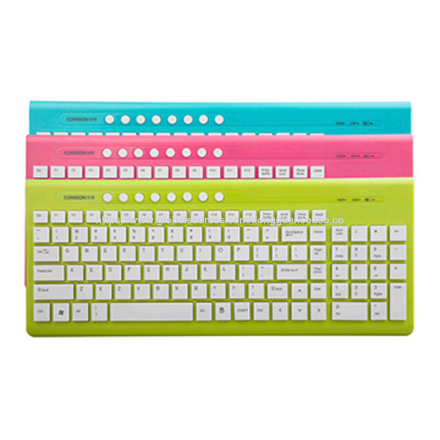 Teclado de Chocolate Inalámbrico 2.4G, 104/105/106/107 Teclas con Multimedia for sale at factory direct price