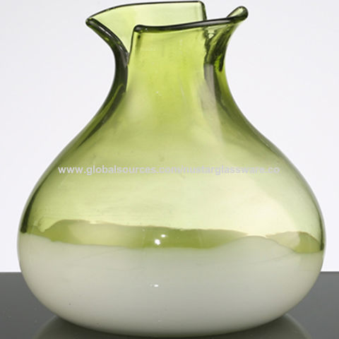 china bubbles hand made mouth blown art style green white color glass vases mixed - Colored Glass Vases china bubbles hand made mouth blown art style green white color glass vases mixed - Colored Glass Vases