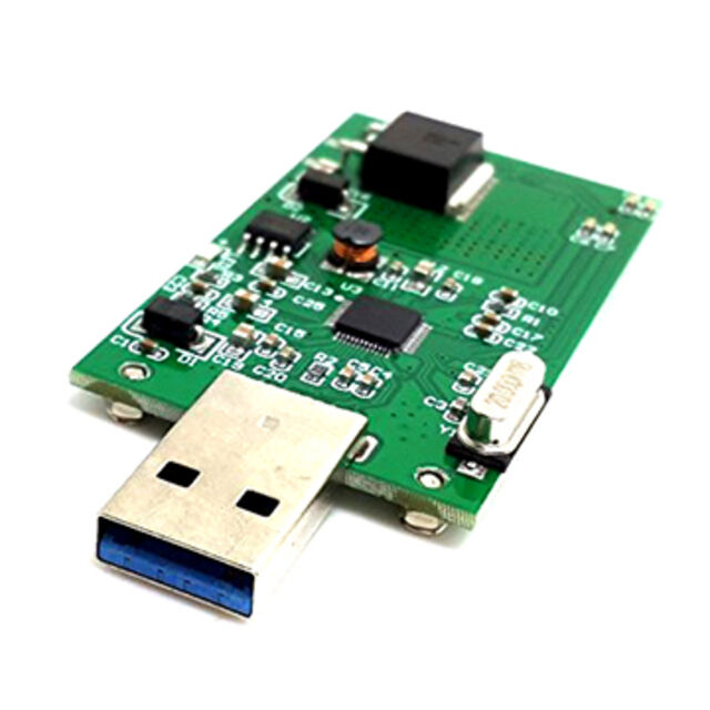 USB 3.0 To MSATA SSD Adapter - Plug & Play External Enclosure For Mini PCIe SSDs