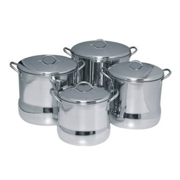 Buy Wholesale India Stainless Steel Stock Pot Belly - 4 Pcs & Stainless ...