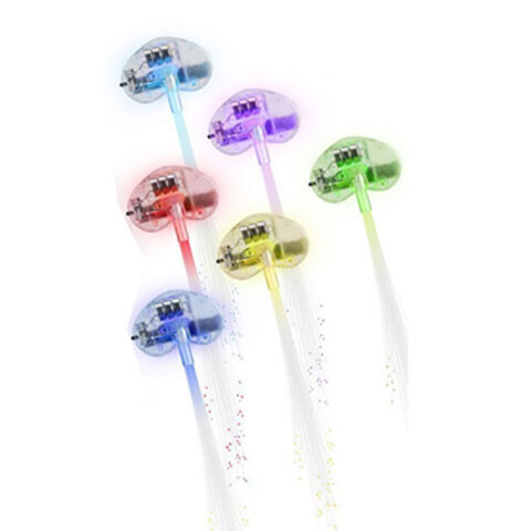 15 PCS Flash LED Hair Braid Clip Hairpin Decoration RGB Ligt Up For Show Party