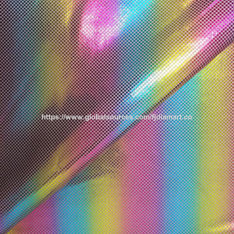 Confeti metálico en lámina, impresión, tricot, tejido metálico elástico for sale at factory direct price