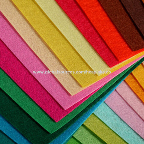 Buy Wholesale China 100% Polyester Stiff Felt Fabric 1mm, 2mm, 3mm & 100%  Polyester Stiff Felt Fabric at USD 0.08