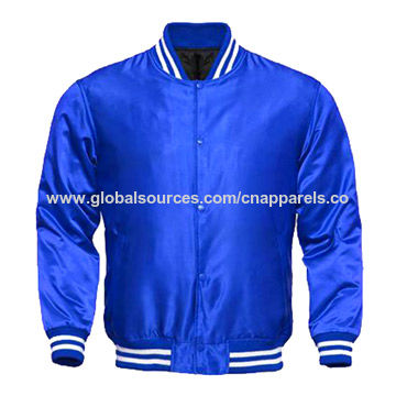 satin baseball bomber jacket