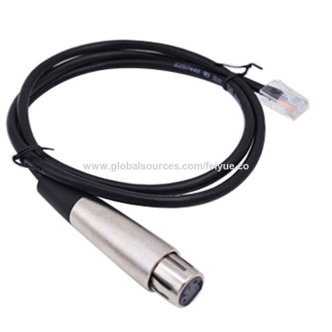 DMX Cable adapter XLR-3P (M) to mini XLR-3P (F) - 1m