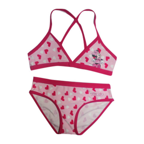 Buy Wholesale China Desirable Girls' Bikini With Heart Prints On