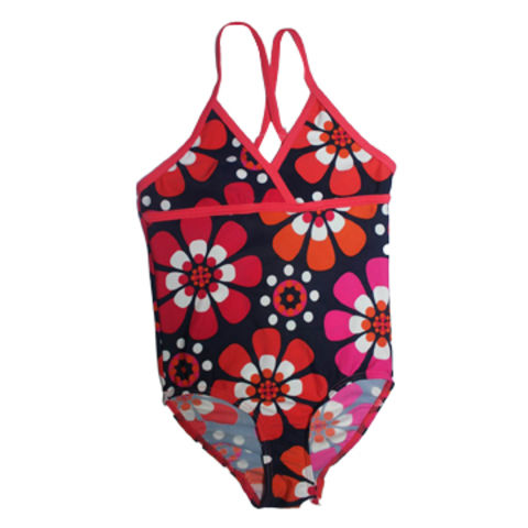 Buy Wholesale China Girls' Bikini With Floral Prints, X-back Ties, A ...