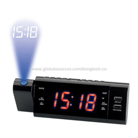 Buy Wholesale Hong Kong SAR Dual Alarm Pll Projection Clock Radio With ...