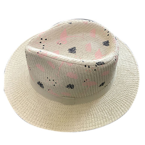 Buy Wholesale China Men's Straw Hat With Fashion Print, High Quality