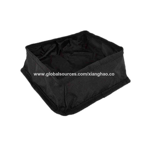 Tazón plegable impermeable ligero de nylon para mascotas, fabricante de tazones de viaje para perros, OEM/ODM for sale at factory direct price