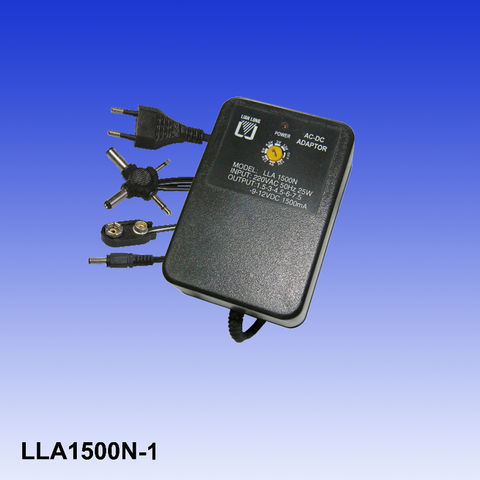 China AC/DC Adapter with Maximum Load of 1,500mA, Packed in Individual ...