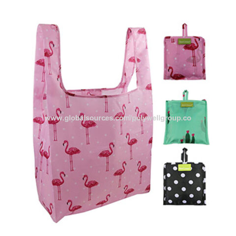 Details about   Large Size Grocery Bag Folding Shopping Pouch Printing Foldable Reusable Eco Bag 