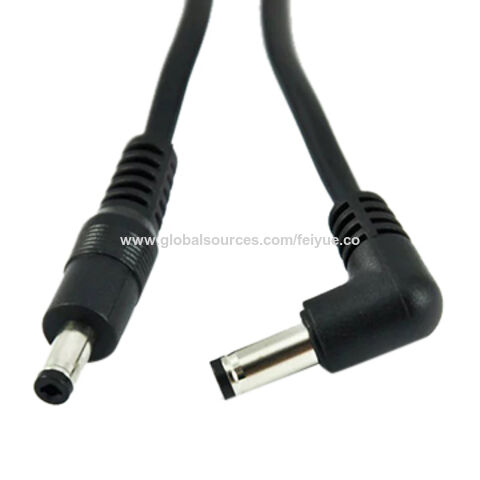 2.1 x 5.5 mm DC barrel to Micro-USB Left Angle Cable