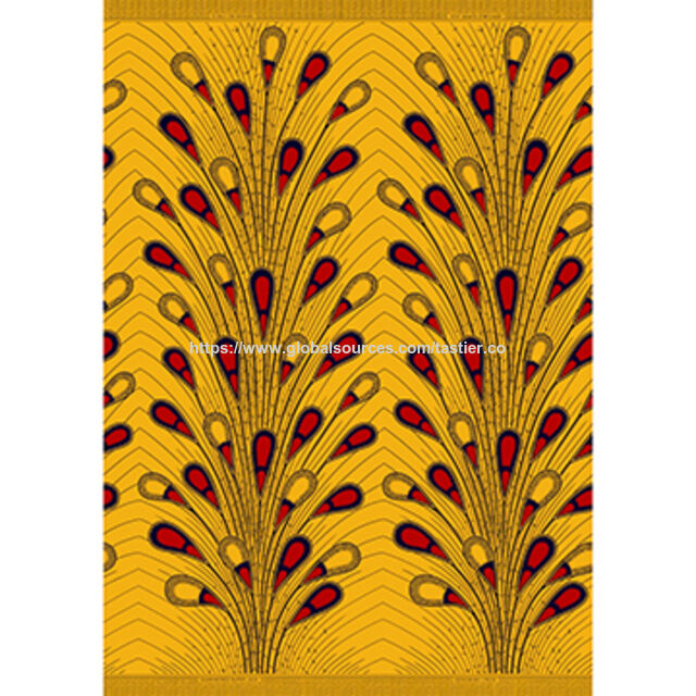 Tela de Algodón Estampado Estilo Cera Africana Imitación for sale at factory direct price