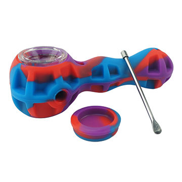 PORTABLE SILICONE PIPE SMOKER HERB UNBREAKABLE SILICONE TUBE TOBA-CCO WEED