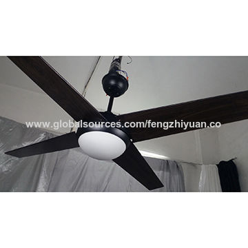 China 48 52 Ceiling Fan With Led Light Glass Light Shade 4 Blades