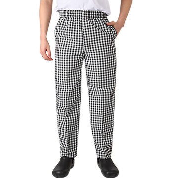 Chef Pants Kitchener Cook Uniform Trousers Unisex Striped Slacks Hotel Catering 