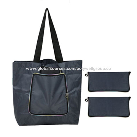 Foldable Shopping Bags Pouch  Reusable Folding Shopping Bags
