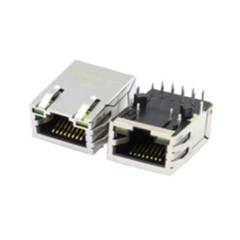 Gigabit 1000base-t Tab Up Rj45 Connector With Integrated Magnetic ...