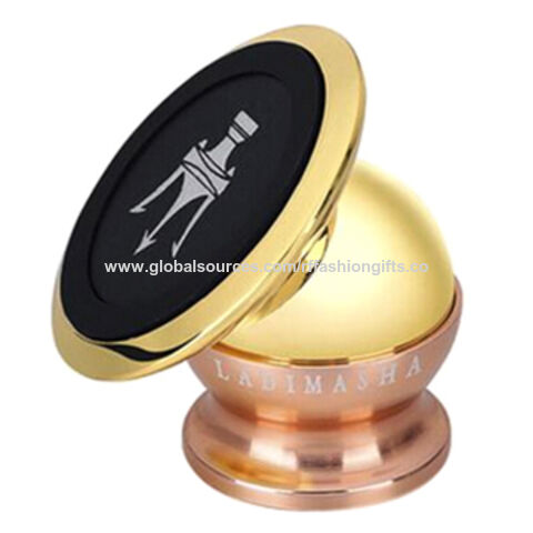 Suporte magnético para celular com revestimento de ouro, rotação de 360° for sale at factory direct price
