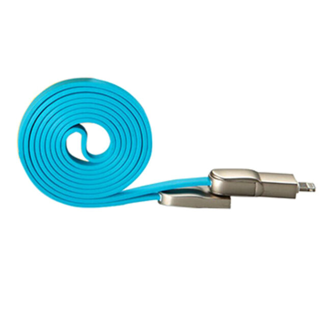 Cable de Datos de Carga de Metal de Aluminio 2 en 1 for sale at factory direct price
