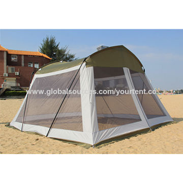 Buy Wholesale China 10-person Canopy Tents, Beach Sun Shelter Party