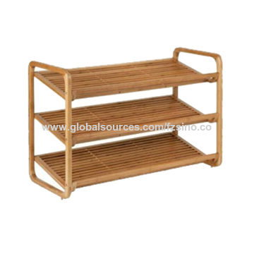 custom shoe rack wood