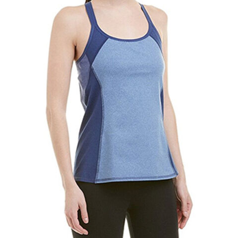 yoga tank with shelf bra