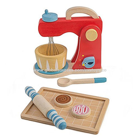 pretend play baking wooden mini appliance