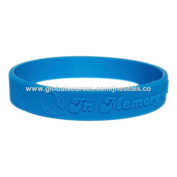 Banda de silicona personalizada for sale at factory direct price