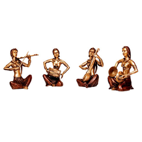 Metal Sculpture Of Musicians Used For Home Decor Indian Handicrafts By Aakrati Musician Set India On Globalsources Com - Indian Handicrafts Home Decor