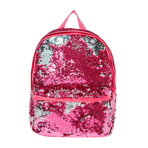 Buy Nfi Essentials Mini Small Backpack Girls Dark Pink Sequence Bag (One  Size) online