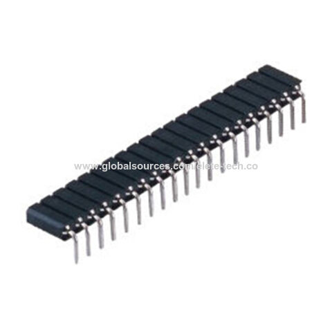 DIP type pin header with plastic NY6T or LCP available tin plating 2 ...