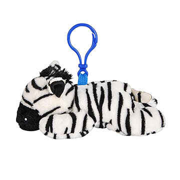 Zebra Plush Keychain, Soft Animal Keychain Plush Zebra Toy