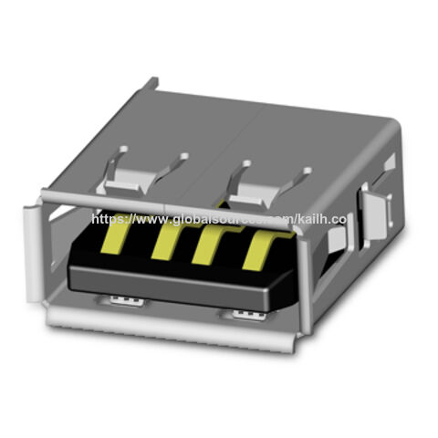 Kailh USB-Steckverbinder mit 30V DC, 1.0A Nennspannung und 85% relativer Luftfeuchtigkeit