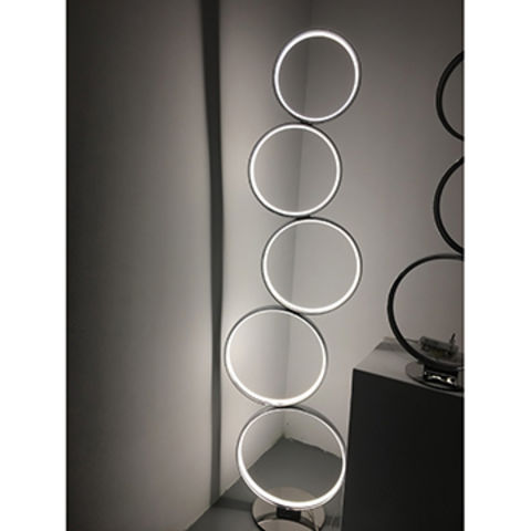 led ring floor lamp