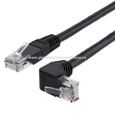 Cable Ethernet CAT 7, Cable Lan RJ45 Cat7, 1M, 2M, 3M, 5M, 10M, Cable de red  plana RJ 45, Cable de parche arriba y abajo, ángulo recto, Cable de 90  grados