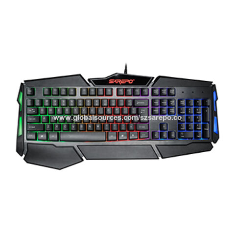 2018 New Design Membrane Gaming Keyboard With Rainbow Light In Big ...